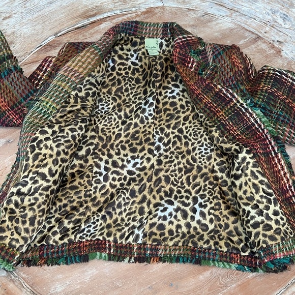 TRÈS JOLIE Tweed Jacket, Wool Blend, Size 8 - Picture 6 of 6